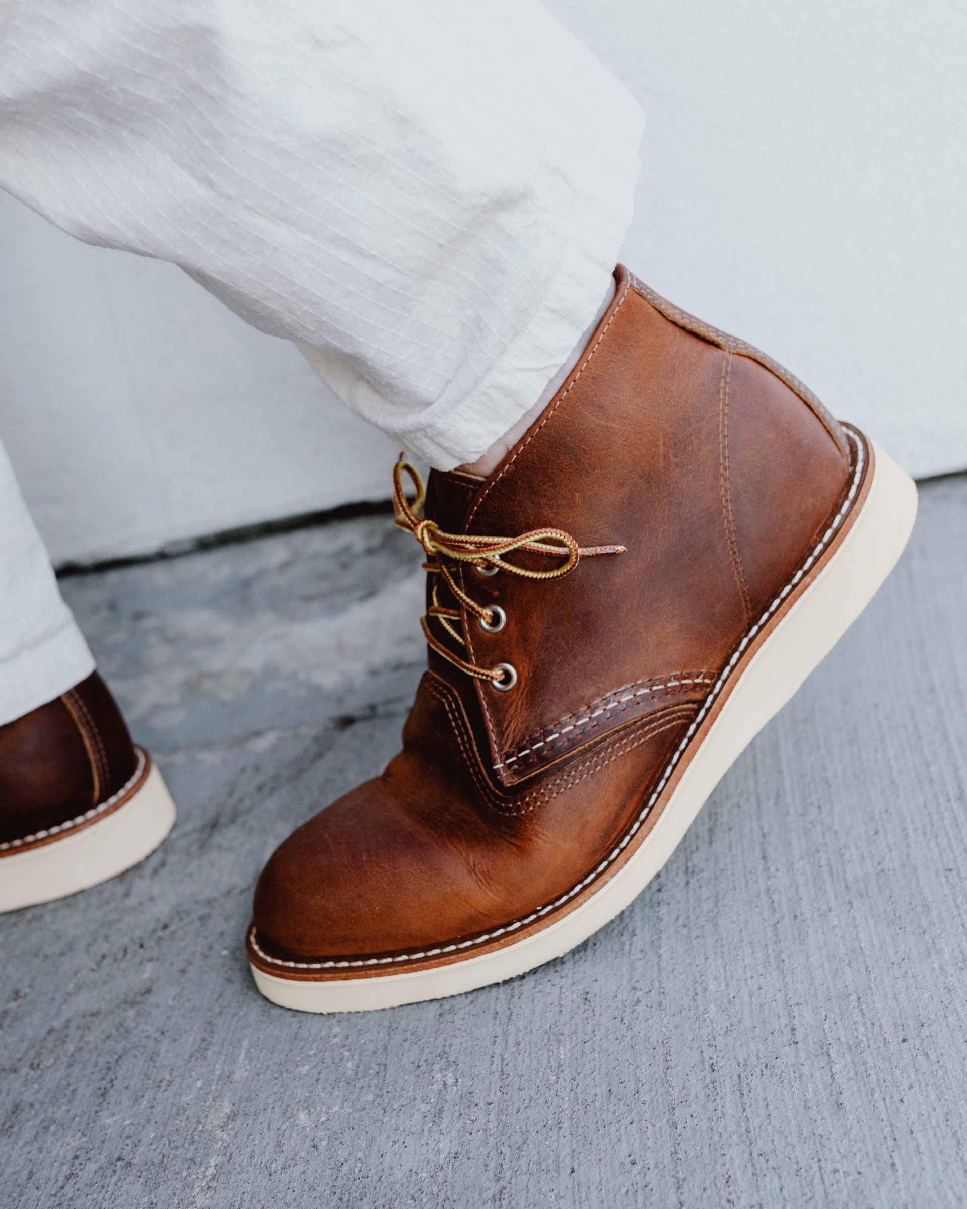 Red Wing workchukka product photography from LASEO SEO product description work