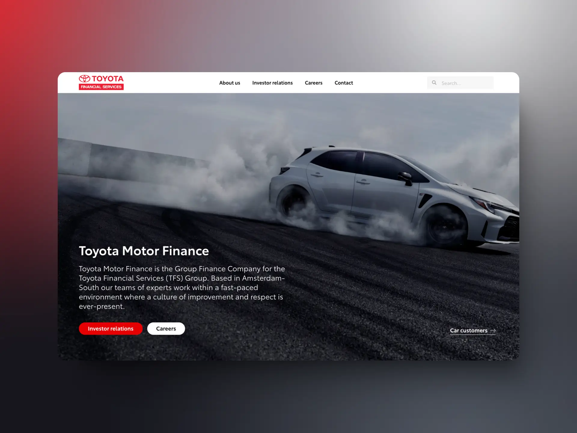 Toyota Motor Finance showcase